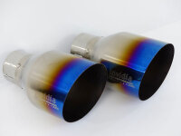 Invidia Q300 Nissan 350Z Titan/blau glatt Endrohre