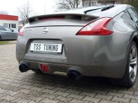 Invidia Q300 Nissan 370Z Titan/blau glatt Endrohre